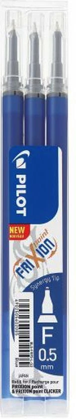 Korting ๐ Pilot Vullingen - Frixion Ball En Frixion Click - Blauw 0.5mm Point - 3 Stuks ๐ 3 Korting ๐ Pilot Vullingen - Frixion Ball En Frixion Click - Blauw 0.5mm Point - 3 Stuks ๐