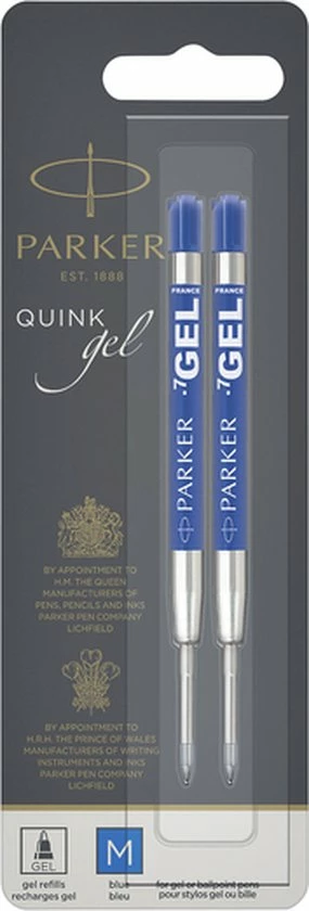 Korting ❤️ Parker Gelpen Vulling | Medium Punt (0,7 Mm) | Blauwe QUINK Inkt | 2 Stuks 🤩 3 Korting ❤️ Parker Gelpen Vulling | Medium Punt (0,7 Mm) | Blauwe QUINK Inkt | 2 Stuks 🤩