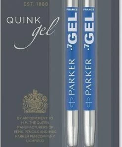 Korting ❤️ Parker Gelpen Vulling | Medium Punt (0,7 Mm) | Blauwe QUINK Inkt | 2 Stuks 🤩 9 Korting ❤️ Parker Gelpen Vulling | Medium Punt (0,7 Mm) | Blauwe QUINK Inkt | 2 Stuks 🤩 -A-journal shop 291x840 1