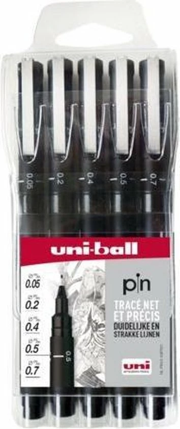 Goedkoopste 🔔 Uni Pin Fineliner - Zwart 5-delige Set 🔔 3 Goedkoopste 🔔 Uni Pin Fineliner - Zwart 5-delige Set 🔔