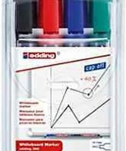 Begroting 👍 Edding 360 Whiteboard Marker 1.5-3mm Ronde Punt - 4 Stuks/kleuren 😉 -A-journal shop 394x840