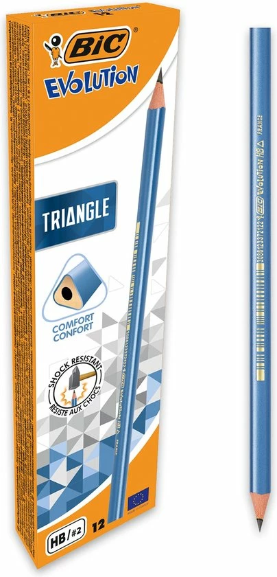 Aanbiedingen ๐ BIC Evolution Triangle Potloden - HB Potloden In Driehoeksvorm - Doos Van 12 Stuks ๐ 3 Aanbiedingen ๐ BIC Evolution Triangle Potloden - HB Potloden In Driehoeksvorm - Doos Van 12 Stuks ๐
