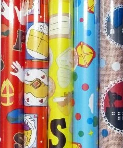 Nieuw 🎉 Hoomark Kadopapier Sinterklaas 200x50cm - 5 Rollen 👏