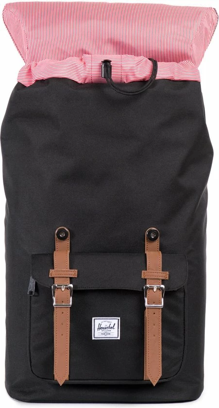 Flash-uitverkoop ๐ Herschel Little America - Black/Tan Synthetic Leather / Ruime Rugzak Met 25L Opbergvolume - 15" Fleece-gevoerd Laptopvak - Magnetische Sluiting / Met Levenslange Fabrieksgarantie / Limited Lifetime Warranty / Zwart ๐ 5 Flash-uitverkoop ๐ Herschel Little America - Black/Tan Synthetic Leather / Ruime Rugzak Met 25L Opbergvolume - 15" Fleece-gevoerd Laptopvak - Magnetische Sluiting / Met Levenslange Fabrieksgarantie / Limited Lifetime Warranty / Zwart ๐ - Afbeelding 3