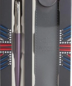 Uitgang โจ Parker Pen PARKER Balpen JOTTER LONDON Set Victoria Violet ๐ฏ