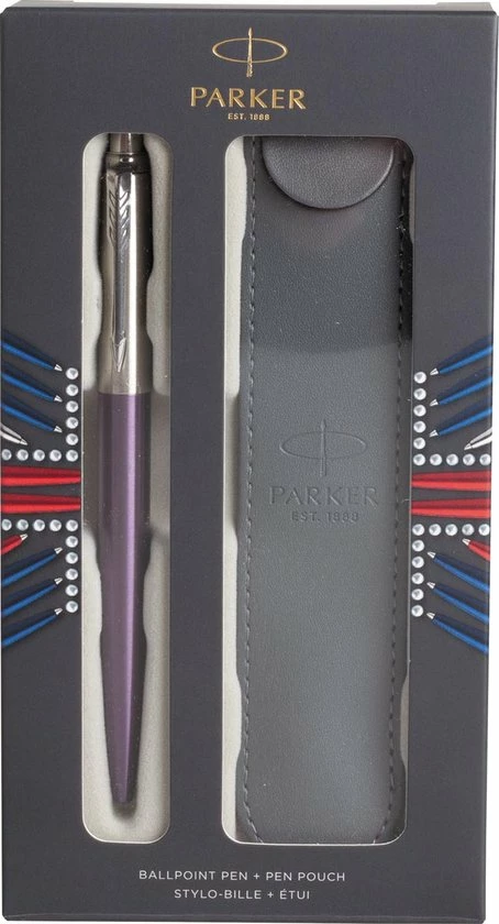 Uitgang ✨ Parker Pen PARKER Balpen JOTTER LONDON Set Victoria Violet 💯 3 Uitgang ✨ Parker Pen PARKER Balpen JOTTER LONDON Set Victoria Violet 💯