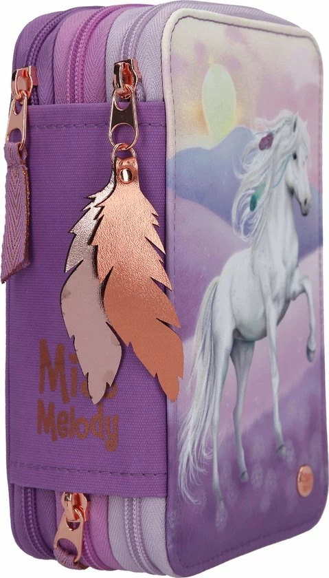 Gloednieuw ๐งจ Depesche Miss Melody 3-vaks Etui VIOLET DREAMS ๐ 4 Gloednieuw ๐งจ Depesche Miss Melody 3-vaks Etui VIOLET DREAMS ๐ - Afbeelding 2