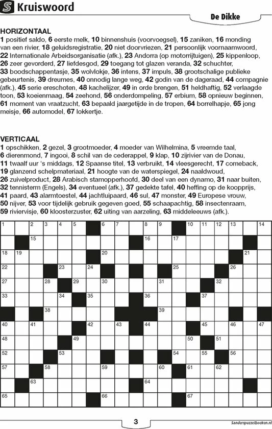 Kopen ⌛ Sanders Puzzelboeken Sanders Puzzelboek Kruiswoord 3* De Dikke, Editie 23 ❤️ 5 Kopen ⌛ Sanders Puzzelboeken Sanders Puzzelboek Kruiswoord 3* De Dikke, Editie 23 ❤️ - Afbeelding 3