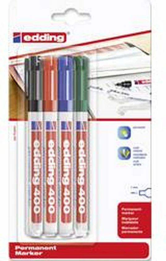Beste Verkoop โค๏ธ Edding 400 Permanent Markers - 4 Watervaste Stiften - Fijne, Ronde Punt Van 1 Mm - Alcoholstift ๐งจ 11 Beste Verkoop โค๏ธ Edding 400 Permanent Markers - 4 Watervaste Stiften - Fijne, Ronde Punt Van 1 Mm - Alcoholstift ๐งจ - Afbeelding 9