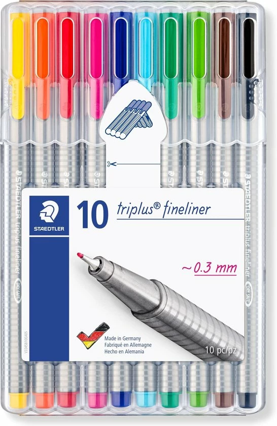 Groothandel ๐ฏ STAEDTLER Triplus Fineliner - Box 10 St ๐ 3 Groothandel ๐ฏ STAEDTLER Triplus Fineliner - Box 10 St ๐