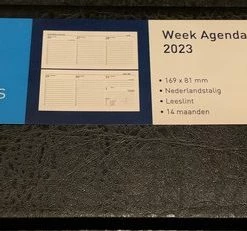Coupon 🔔 Ryam Zakagenda 2023 - Memoplan 7 Harde Kaft HORIZONTAAL ZWART (16.9cm X 8,1cm) 🤩