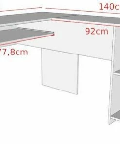 Hete verkoop ⭐ AZ-Home Meubels Hoekbureau Simple - Donkergrijs - Bureau - 140x48x75 Cm 😍 9 Hete verkoop ⭐ AZ-Home Meubels Hoekbureau Simple - Donkergrijs - Bureau - 140x48x75 Cm 😍 -A-journal shop 550x297