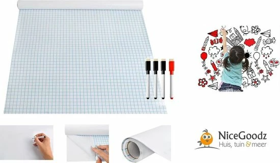 Flash-uitverkoop โจ Merkloos Whiteboard Folie XL Zelfklevend Met 4 Whiteboardmarkers - Whiteboard Sticker - Whiteboardsticker - Whiteboardfolie - Schoolbord Folie - Memobord Folie - 200 X 45 CM ๐ฅฐ 3 Flash-uitverkoop โจ Merkloos Whiteboard Folie XL Zelfklevend Met 4 Whiteboardmarkers - Whiteboard Sticker - Whiteboardsticker - Whiteboardfolie - Schoolbord Folie - Memobord Folie - 200 X 45 CM ๐ฅฐ