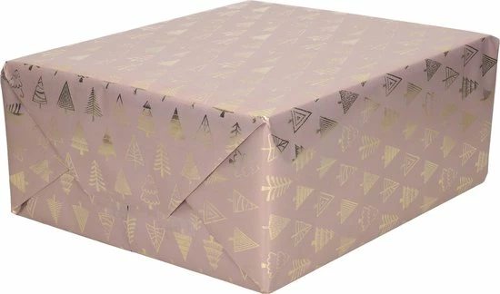 Flash-uitverkoop 🎁 Bellatio Decorations 3x Rollen Kerst Inpakpapier/cadeaupapier Roze/gouden Bomen 2,5 X 0,7 Cm - Luxe Papier Kwaliteit Kerstpapier - Kerstmis 🔥 3 Flash-uitverkoop 🎁 Bellatio Decorations 3x Rollen Kerst Inpakpapier/cadeaupapier Roze/gouden Bomen 2,5 X 0,7 Cm - Luxe Papier Kwaliteit Kerstpapier - Kerstmis 🔥