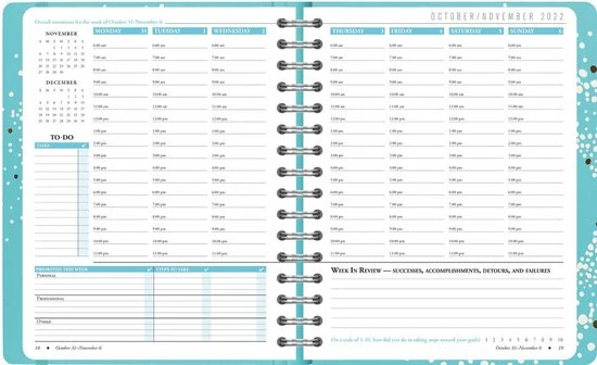 Uitgang ❤️ Peter Pauper 2023 Live With Purpose Planner (Weekly Goal Planner) 🔔 12 Uitgang ❤️ Peter Pauper 2023 Live With Purpose Planner (Weekly Goal Planner) 🔔 - Afbeelding 10