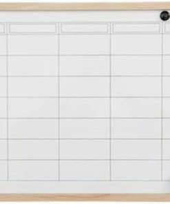 Groothandel ๐งจ Merkloos Whiteboard Weekplanner | Memo Bord | Liggend | Schrijfbord | Planning Bord | Hout ๐