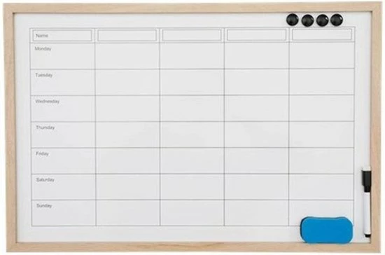 Groothandel 𧨠Merkloos Whiteboard Weekplanner | Memo Bord | Liggend | Schrijfbord | Planning Bord | Hout π 3 Groothandel 𧨠Merkloos Whiteboard Weekplanner | Memo Bord | Liggend | Schrijfbord | Planning Bord | Hout π