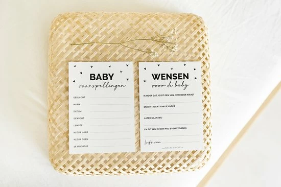 Promo ๐ Weliketolove 25x Hippe Babyshower Invulkaarten (A6 Formaat) - Babyshower Cadeau - Jongen - Meisje - Neutraal - Zwart En Wit - Wenskaarten - Babyshower Invulkaarten Meisje - Babyshower Invulkaarten Jongen โค๏ธ 5 Promo ๐ Weliketolove 25x Hippe Babyshower Invulkaarten (A6 Formaat) - Babyshower Cadeau - Jongen - Meisje - Neutraal - Zwart En Wit - Wenskaarten - Babyshower Invulkaarten Meisje - Babyshower Invulkaarten Jongen โค๏ธ - Afbeelding 3