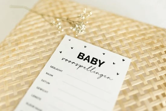 Promo ๐ Weliketolove 25x Hippe Babyshower Invulkaarten (A6 Formaat) - Babyshower Cadeau - Jongen - Meisje - Neutraal - Zwart En Wit - Wenskaarten - Babyshower Invulkaarten Meisje - Babyshower Invulkaarten Jongen โค๏ธ 7 Promo ๐ Weliketolove 25x Hippe Babyshower Invulkaarten (A6 Formaat) - Babyshower Cadeau - Jongen - Meisje - Neutraal - Zwart En Wit - Wenskaarten - Babyshower Invulkaarten Meisje - Babyshower Invulkaarten Jongen โค๏ธ - Afbeelding 5