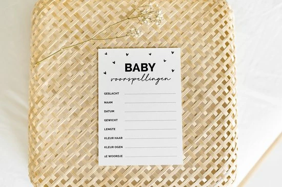 Promo ๐ Weliketolove 25x Hippe Babyshower Invulkaarten (A6 Formaat) - Babyshower Cadeau - Jongen - Meisje - Neutraal - Zwart En Wit - Wenskaarten - Babyshower Invulkaarten Meisje - Babyshower Invulkaarten Jongen โค๏ธ 13 Promo ๐ Weliketolove 25x Hippe Babyshower Invulkaarten (A6 Formaat) - Babyshower Cadeau - Jongen - Meisje - Neutraal - Zwart En Wit - Wenskaarten - Babyshower Invulkaarten Meisje - Babyshower Invulkaarten Jongen โค๏ธ - Afbeelding 11