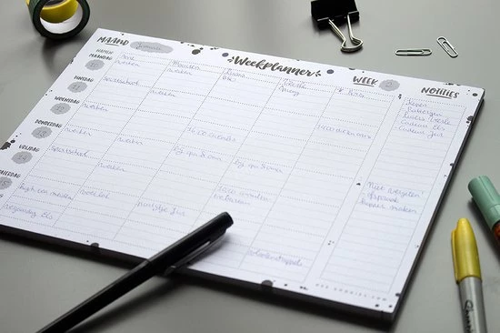 Flash-uitverkoop ๐ HEE Goodies Weekplanner Papier A4 Afscheurbaar Familieplanner Zwart Wit Gezinsplanner 5 Personen Werkplanner Ophangbaar โ 7 Flash-uitverkoop ๐ HEE Goodies Weekplanner Papier A4 Afscheurbaar Familieplanner Zwart Wit Gezinsplanner 5 Personen Werkplanner Ophangbaar โ - Afbeelding 5