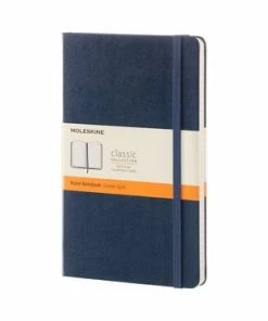 Hete verkoop 🎉 Moleskine Classic Notitieboek - Large - Hardcover - Gelinieerd - Saffier Blauw 👏