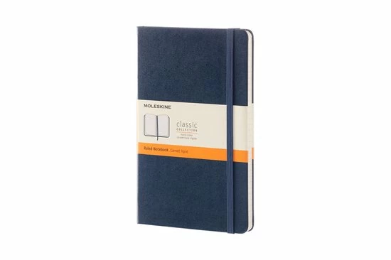 Hete verkoop 🎉 Moleskine Classic Notitieboek - Large - Hardcover - Gelinieerd - Saffier Blauw 👏 3 Hete verkoop 🎉 Moleskine Classic Notitieboek - Large - Hardcover - Gelinieerd - Saffier Blauw 👏