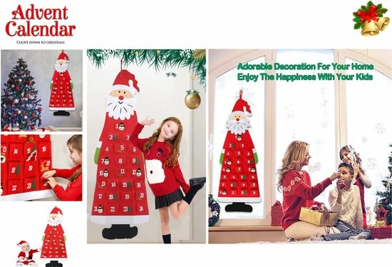 Kopen 🤩 Bob Online Adventskalender 2022 – Kerstvilt Kerstman Adventskalender – Wandhangende Kerstman Vilt Adventskalender Met 24-daagse Zakjes – Adventskalender Decoratie – Thuis Of Kantoor Wandhangende Advetskalender – Felt Hanging Advent Calendar With 24 Pockets – Ha 💯 7 Kopen 🤩 Bob Online Adventskalender 2022 – Kerstvilt Kerstman Adventskalender – Wandhangende Kerstman Vilt Adventskalender Met 24-daagse Zakjes – Adventskalender Decoratie – Thuis Of Kantoor Wandhangende Advetskalender – Felt Hanging Advent Calendar With 24 Pockets – Ha 💯 - Afbeelding 5