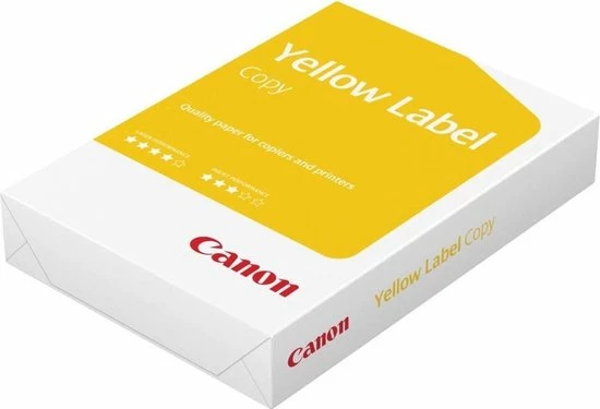 Aanbiedingen ❤️ Canon Kopieer/printpapier - Yellow Label Copy - PEFC - A4 - 80 Grams - 1 Pak A 500 Vel ✨ 3 Aanbiedingen ❤️ Canon Kopieer/printpapier - Yellow Label Copy - PEFC - A4 - 80 Grams - 1 Pak A 500 Vel ✨
