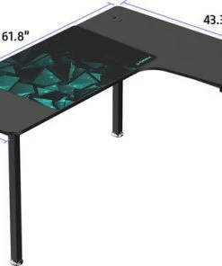 Alternative view of Goedkoop 🛒 Eureka Ergonomic L01 60" Gaming Desk - Right 🌟