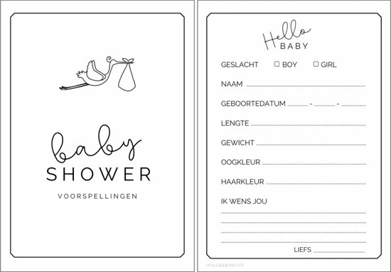 Beste Pirce 😍 Invulkaarten.nl Babyshower Invulkaarten 20 Stuks | Babyshower | Babyshower Voorspellingskaarten | Babyshower Kaarten | Babyshower Spelletjes | Babyshower Meisje | Babyshower Jongen ⌛ 3 Beste Pirce 😍 Invulkaarten.nl Babyshower Invulkaarten 20 Stuks | Babyshower | Babyshower Voorspellingskaarten | Babyshower Kaarten | Babyshower Spelletjes | Babyshower Meisje | Babyshower Jongen ⌛