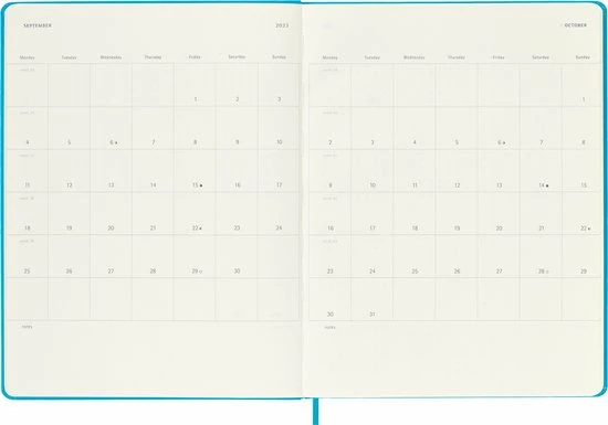 Goedkoopste 🎉 Moleskine 18 Maanden Agenda - 2022/23 - Wekelijks - XL - Harde Kaft - Mangaan Blauw 😉 9 Goedkoopste 🎉 Moleskine 18 Maanden Agenda - 2022/23 - Wekelijks - XL - Harde Kaft - Mangaan Blauw 😉 - Afbeelding 7