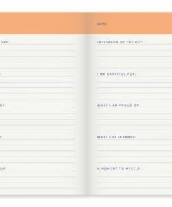 Alternative view of Flash-uitverkoop ⌛ A-journal Dagboek - Daily Journal - 5 Minuten Dagboek - Oranje Lila Blauwe Ruit ⌛
