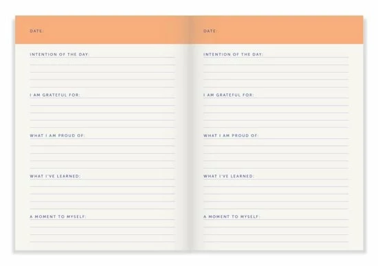 Flash-uitverkoop ⌛ A-journal Dagboek - Daily Journal - 5 Minuten Dagboek - Oranje Lila Blauwe Ruit ⌛ 4 Flash-uitverkoop ⌛ A-journal Dagboek - Daily Journal - 5 Minuten Dagboek - Oranje Lila Blauwe Ruit ⌛ - Afbeelding 2