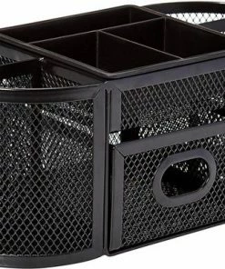 Begroting ๐ Buxibo Pennenbak Met 9 Vakken - Pennenhouder/Desk/Bureau/Organizer - Mesh - Pennenbakje Met Lade - Zwart ๐