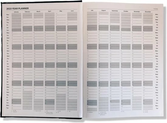 Nieuw โญ IG Design A4 Dag Agenda - Kunstleder Cover - Grijs - 21x29cm 1 D/p - 2023 ๐ 9 Nieuw โญ IG Design A4 Dag Agenda - Kunstleder Cover - Grijs - 21x29cm 1 D/p - 2023 ๐ - Afbeelding 7