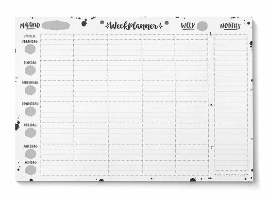 Flash-uitverkoop ๐ HEE Goodies Weekplanner Papier A4 Afscheurbaar Familieplanner Zwart Wit Gezinsplanner 5 Personen Werkplanner Ophangbaar โ 3 Flash-uitverkoop ๐ HEE Goodies Weekplanner Papier A4 Afscheurbaar Familieplanner Zwart Wit Gezinsplanner 5 Personen Werkplanner Ophangbaar โ