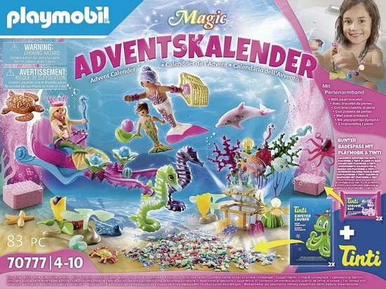 Groothandel ๐ฅ PLAYMOBIL Advent Calendar 70777 Mermaids Bathing Fun With Many Surprises, For Example The Colors Of The Mermaids Change In Warm Water, Including Great Bath Products, 83 Pieces, From 4 Years ๐ 6 Groothandel ๐ฅ PLAYMOBIL Advent Calendar 70777 Mermaids Bathing Fun With Many Surprises, For Example The Colors Of The Mermaids Change In Warm Water, Including Great Bath Products, 83 Pieces, From 4 Years ๐ - Afbeelding 4