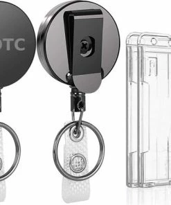 A-journal shop 13 Gloednieuw ๐งจ BOTC Badgehouder - 2 Stuks - Kaarthouder - Keycord Met Badge Pashouder Aan Koord - Transparant | Zwart ๐