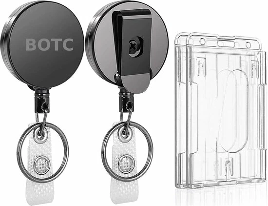 Gloednieuw ๐งจ BOTC Badgehouder - 2 Stuks - Kaarthouder - Keycord Met Badge Pashouder Aan Koord - Transparant | Zwart ๐ 3 Gloednieuw ๐งจ BOTC Badgehouder - 2 Stuks - Kaarthouder - Keycord Met Badge Pashouder Aan Koord - Transparant | Zwart ๐