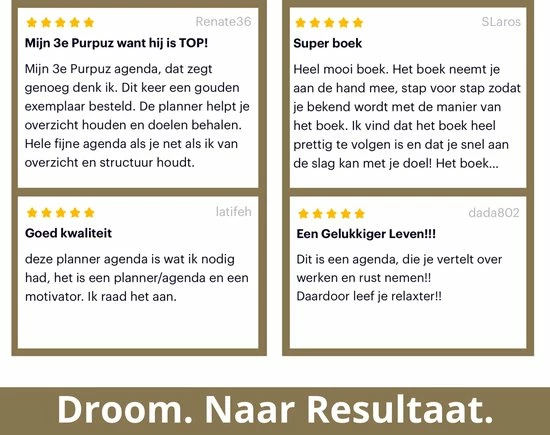 Beste recensies van ❤️ Clen Verkleij Purpuz Planner 2023 Agenda - Organizer - Behaal Je Doelen 🎉 9 Beste recensies van ❤️ Clen Verkleij Purpuz Planner 2023 Agenda - Organizer - Behaal Je Doelen 🎉 - Afbeelding 7