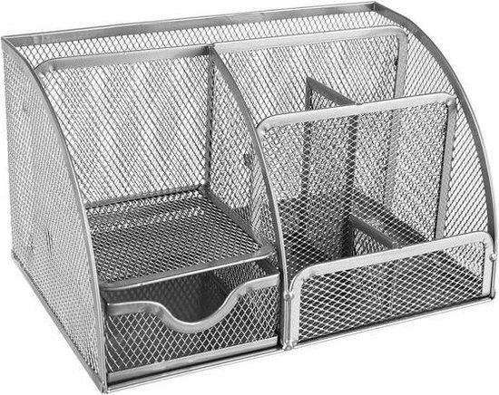 Kopen ๐ Livettti.NL Livetti® Bureau Organizer Pennenbakje Penhouder 21,5x14x12,5 Cm -Grijs ๐ 3 Kopen ๐ Livettti.NL Livetti® Bureau Organizer Pennenbakje Penhouder 21,5x14x12,5 Cm -Grijs ๐