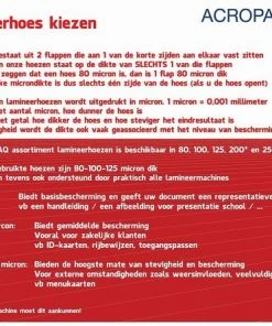 Alternative view of Beste Pirce 🌟 ACROPAQ Lamineerhoezen A4, 80 Micron, 100 Stuks 😍