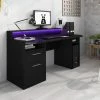Promo 👏 MEUBELLA Computer Gaming Bureau Tamara 3 - Zwart - RGB LED - 160 Cm - Game Bureau 🔥 1 Promo 👏 MEUBELLA Computer Gaming Bureau Tamara 3 - Zwart - RGB LED - 160 Cm - Game Bureau 🔥 -A-journal shop 550x454 2