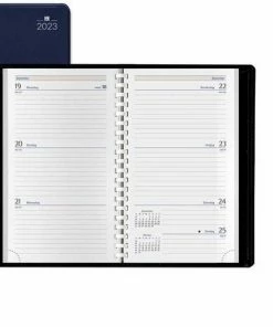 Alternative view of Uitgang 👍 Castelli Agenda H37 2023 - Milano - Omslag PVC Zakagenda - 1 Week Per 2 Pagina's - Liggend - 8.9 X 15.3 Cm - Blauw 👏