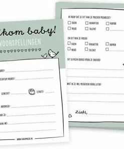 Beste Pirce ๐ Babyshower Invulkaarten Groen | 15 Stuks | Baby Voorspellingskaarten | Jongen En Meisje | Thuismusje ๐ 11 Beste Pirce ๐ Babyshower Invulkaarten Groen | 15 Stuks | Baby Voorspellingskaarten | Jongen En Meisje | Thuismusje ๐ -A-journal shop 550x459 2