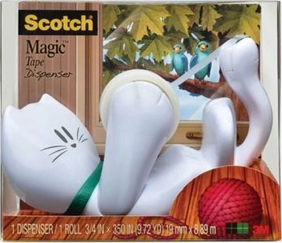 Beste recensies van ๐ Scotch® Tape Dispenser Design Cat, Wit + 1 Rol Scotch® Magic™ Tape 19mm X 8.89m ๐งจ 8 Beste recensies van ๐ Scotch® Tape Dispenser Design Cat, Wit + 1 Rol Scotch® Magic™ Tape 19mm X 8.89m ๐งจ - Afbeelding 6