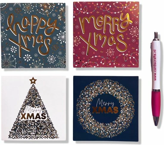 Aanbiedingen ๐คฉ Cards & Crafts 50 Luxe Vierkante Kerst- En Nieuwjaarskaarten Met Pen - 10x10cm - Gevouwen Kaarten Met Enveloppen ๐ 3 Aanbiedingen ๐คฉ Cards & Crafts 50 Luxe Vierkante Kerst- En Nieuwjaarskaarten Met Pen - 10x10cm - Gevouwen Kaarten Met Enveloppen ๐
