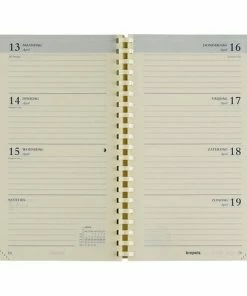 Alternative view of Kopen 🛒 Brepols Agenda 2023 - Interplan NL - GENOVA PVC - Uitneembaar ABC - 9 X 16 Cm - Spiraal - Blauw 🎉