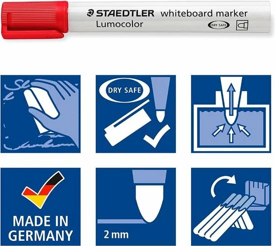 Promo 😉 STAEDTLER Lumocolor Whiteboard Marker - Box 6 St 🤩 7 Promo 😉 STAEDTLER Lumocolor Whiteboard Marker - Box 6 St 🤩 - Afbeelding 5